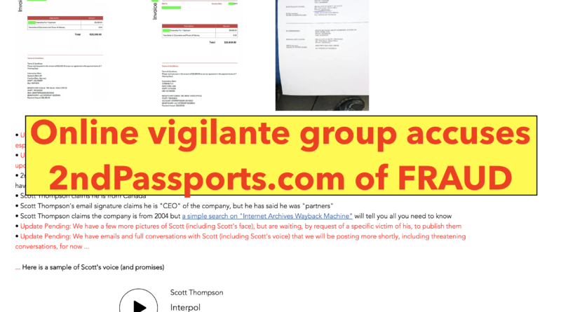 2nd passports scam