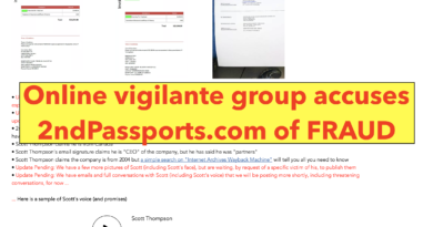 2nd passports scam