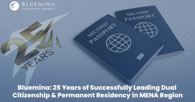 Bluemina: 25 Years of Successfully Leading Dual Citizenship and Permanent Residency in MENA Region