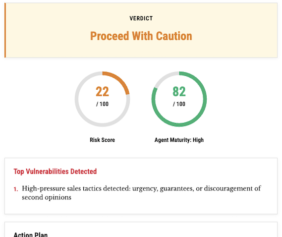 CBI Agent Risk Checker